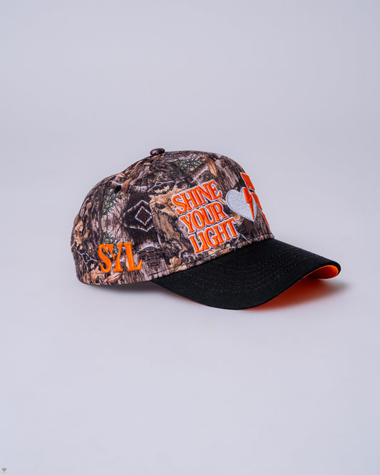 Camo & Orange Trucker Hat