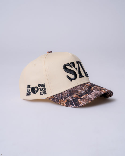 Beige & Camo Trucker Hat
